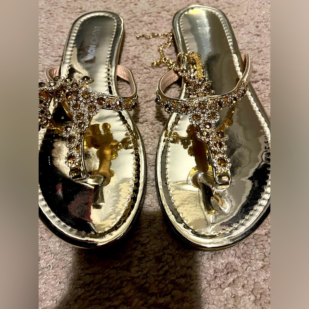 Beautiful Gold Sandals